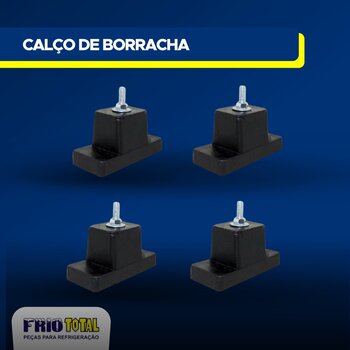 CALCO DE BORRACHA GRANDE (TIPO PODIUM) KIT 4 PCS