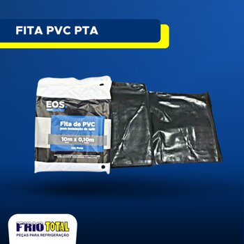 FITA PVC PRETA C/ 10 MTS