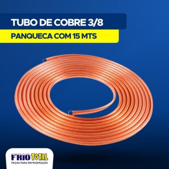 TUBO DE COBRE (02) 3/8 - PANQUECA 15 MTS